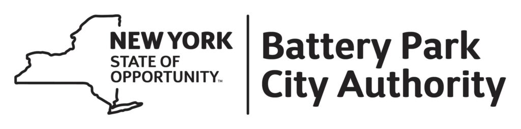 NYS Battery Park City Authority Logo with white background and black letters