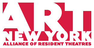 Red and white logo of the Alliance of Resident Theatres
